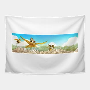 Chiricahua Mountains Panorama Tapestry