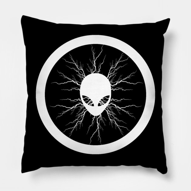 Alien Head Pillow by Celtic Morrigan