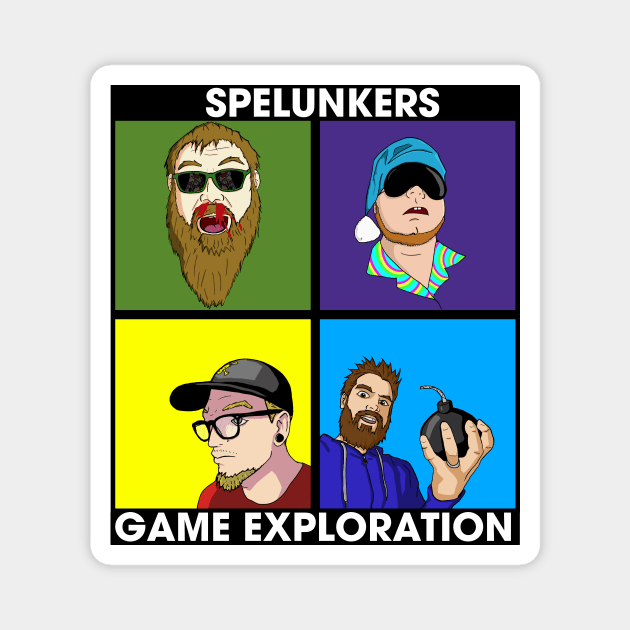 Spelunkers Squad Magnet by TimeBombTom