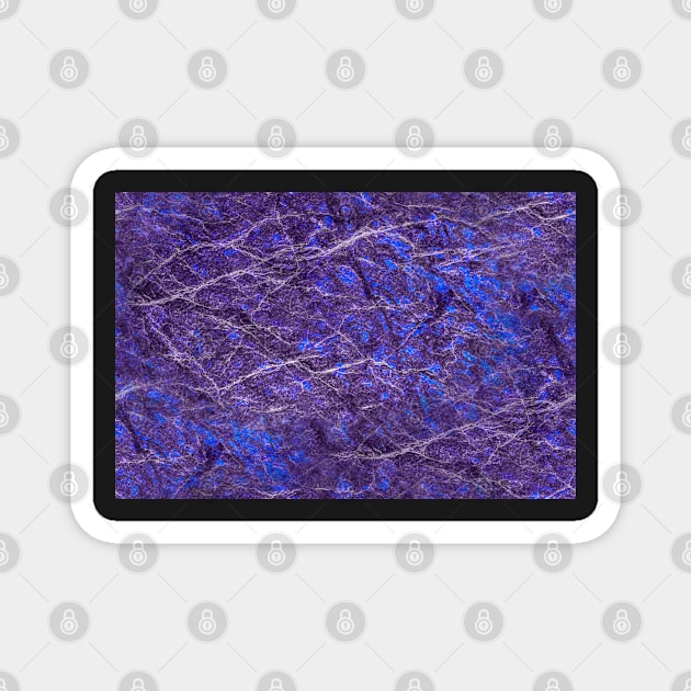 Violet blue marble color fancy Magnet by nobelbunt