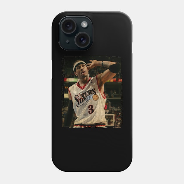 Allen Iverson Sixers Vintage Phone Case by CAH BLUSUKAN