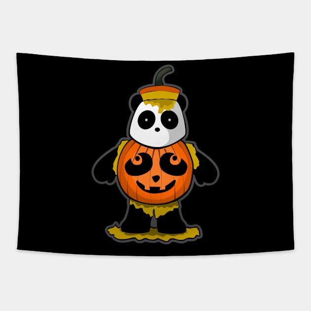 Halloween Panda Tapestry by citypanda