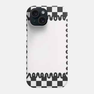 Checkerboard - Black and White Phone Case