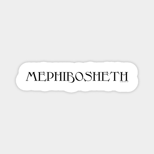 Meshuggah Parody Mephibosheth Metal Logo Magnet by thecamphillips