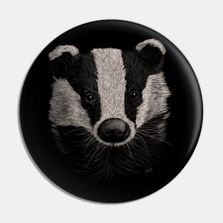 European Badger Pin