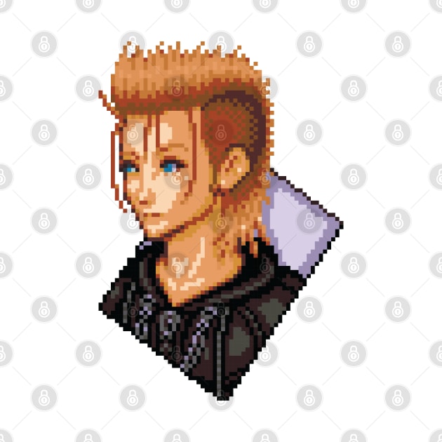 Organization XIII Demyx Pixel Art by inotyler