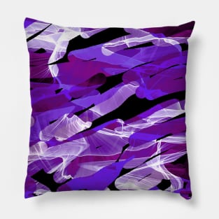 Blue Abstract Digital art Pillow