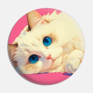 Cuddly Blue Gaze Pin