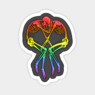 Rainbow Flag Skeleton Love Magnet