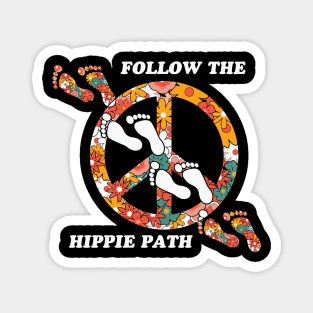 Follow the hippie path Magnet