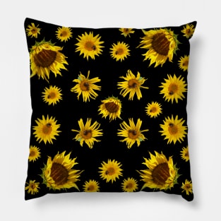 Yellow Sunflower Grouping Pillow