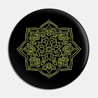 Mandala art drawing for gift Pin