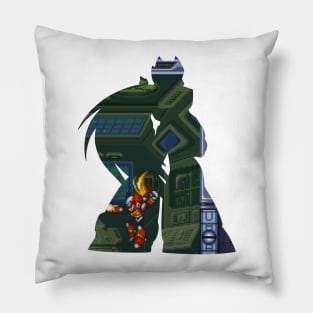 Zero - Mega Man X background cutout v.2 Pillow