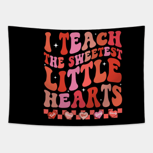 Teacher Valentines Day I Teach The Sweetest Little Hearts Tapestry