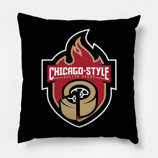 CSRD Flame Logo White Border Pillow