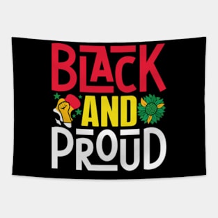 Black and proud Juneteenth celebrate freedom Juneteenth Tapestry