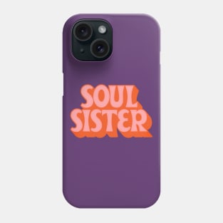 Soul Sister //// Retro Soul Music Fan Design Phone Case