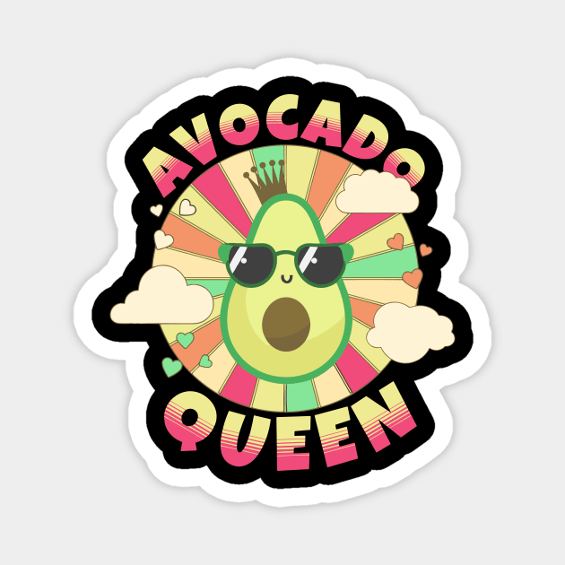 Avocado Queen Magnet by The WYLD Tribe