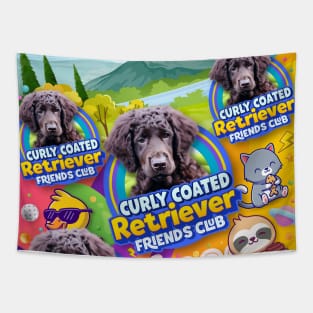 Curly Coated Retriever Dog Tapestry