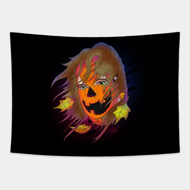 Halloween Night Tapestry by schockgraphics