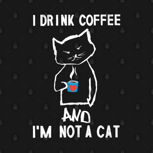 Cats and coffee cat lover coffee lover by Tom´s TeeStore