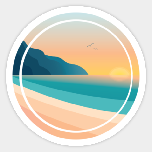 Island Life - Beach - Sticker