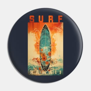 Surf hawaii Pin