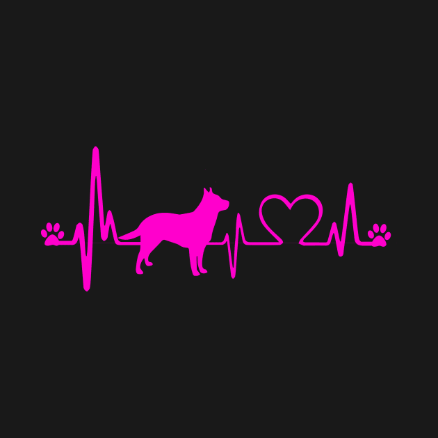 Australian Cattle Dog Heartbeat Great for Australian Cattle Dog Lover by BamBam