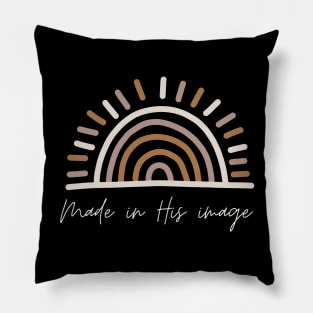 Made in His image Christian Jesus Faith Bible Gift Verse Pillow