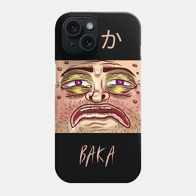 Funny Anime Baka Weird Face - Style 03 Both Phone Case by Art Deck