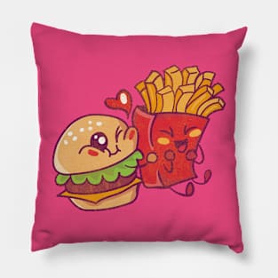 Burger and Fires Pillow