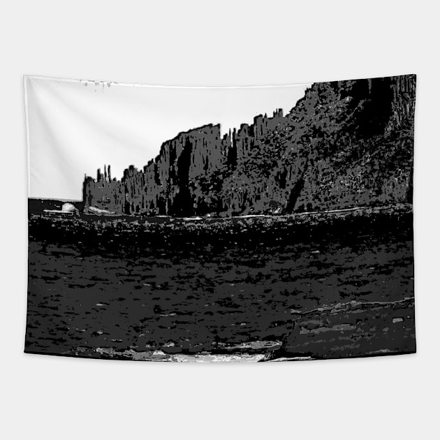 The Rugged Coast Tapestry by Mickangelhere1