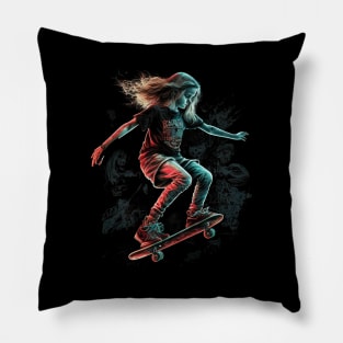 skater girl Pillow