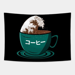 Great Coffee Wave Tapestry