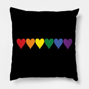 Small Pride Hearts Pillow