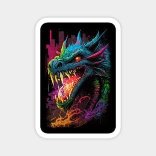 Dragon D&D Monster Graffiti Magnet