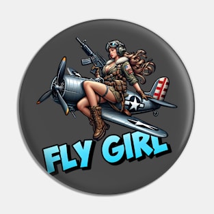Fly Girl Pin