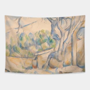 Pistachio Tree at Chateau Noir by Paul Cezanne Tapestry
