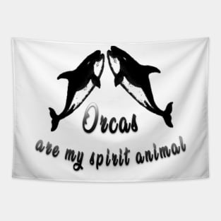 The Orca Is My Spirit Animal Tapestry