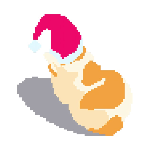 Funny Cat Meme Pixel art Christmas by pichi pixel