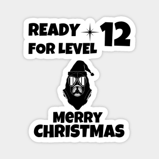 Quarantined Christmas Level 12 Black Magnet