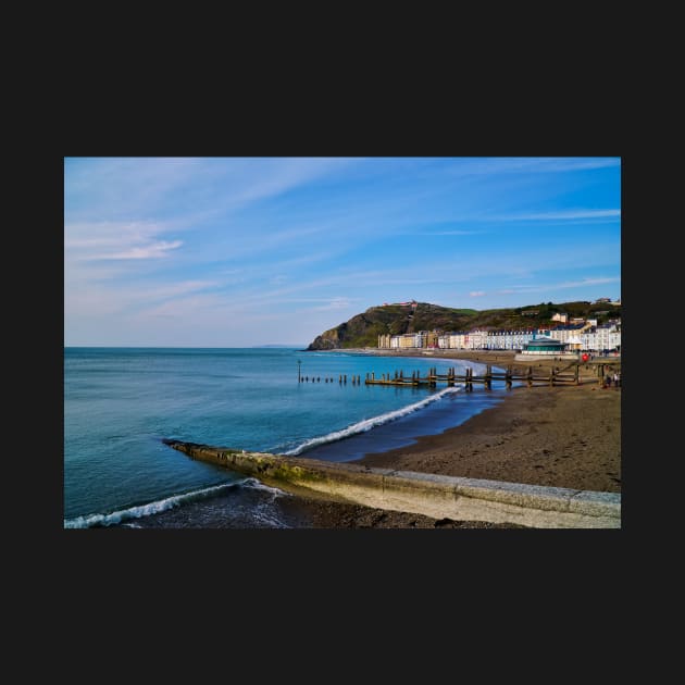 Aberystwyth Beach & Promenade No2 - Spring - Coastal Scenery by Harmony-Mind