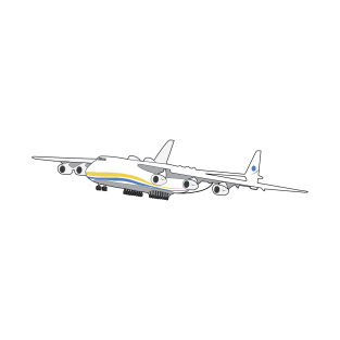 Antonov 225 Mryia Ukraine Jumbo Jet Cargo Airplane T-Shirt