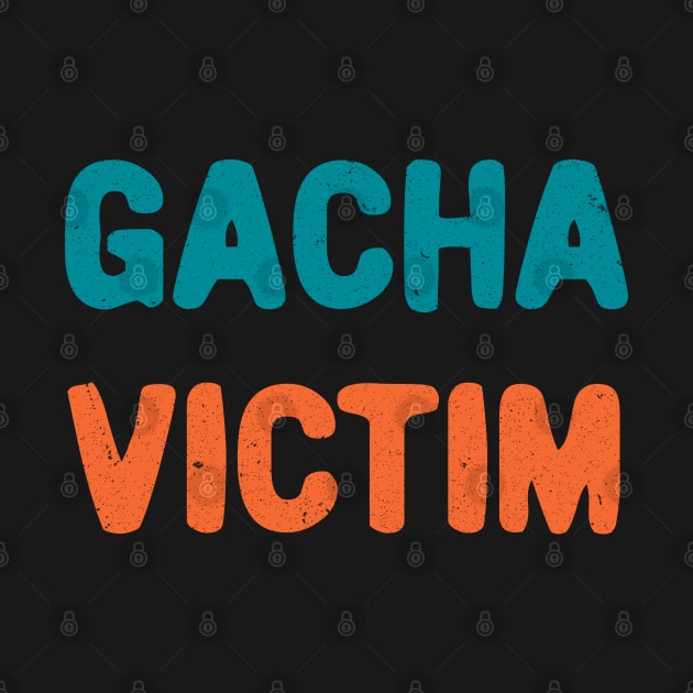 Gacha victim game typography by Oricca