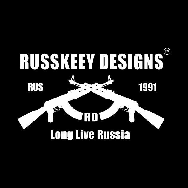 Russkeey Designs Logo (White) by Russkeey Designs