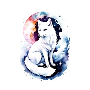 Watercolor Arctic Fox T-Shirt