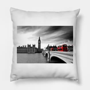 Big Ben Queen Elizabeth Tower Westminster Bridge Pillow