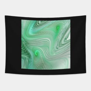 Mint waves Tapestry