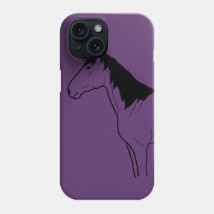 Black Horse Silhouette Phone Case