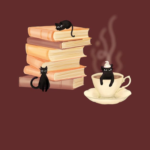 Coffee, Cats, and Books by rachelleybell